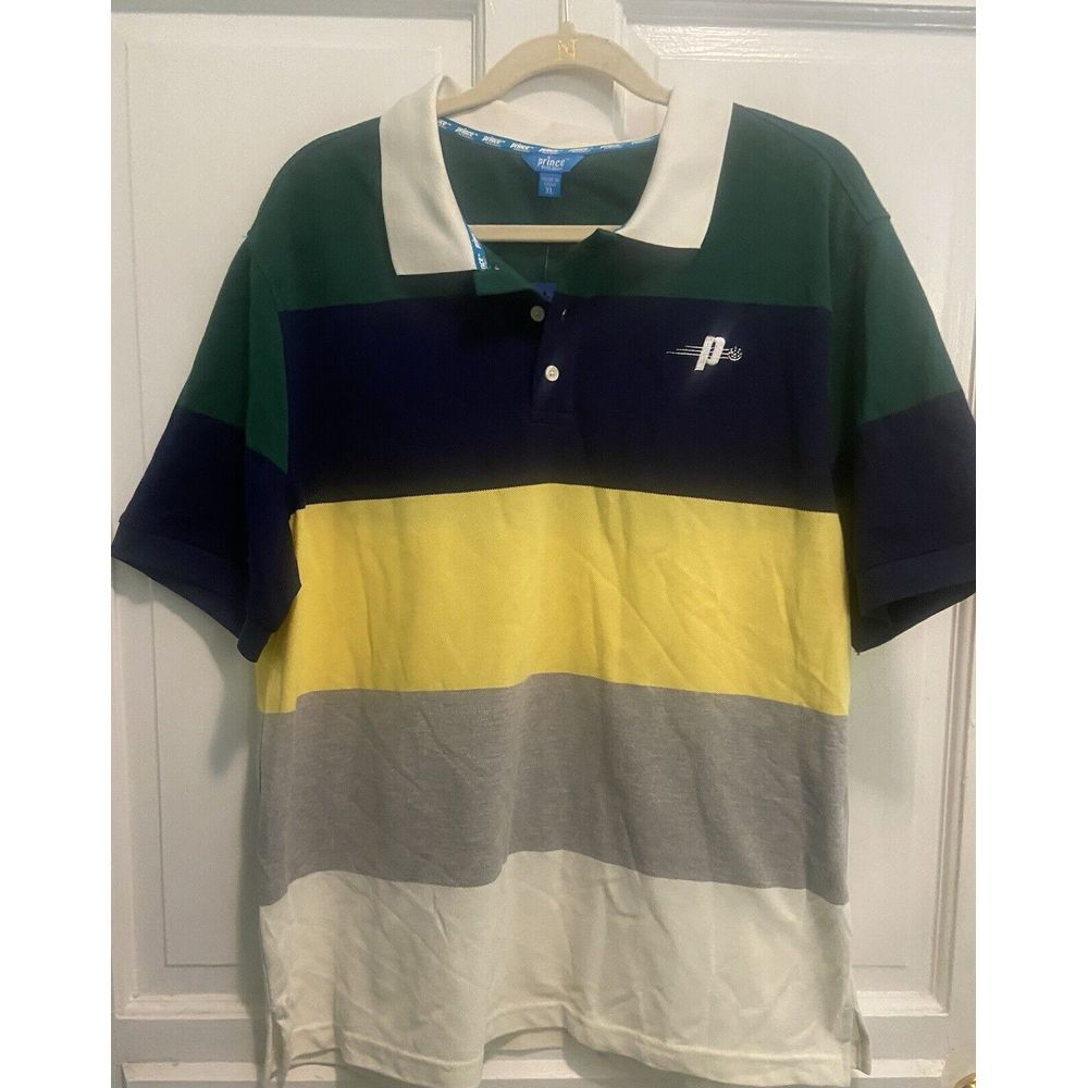 Prince Men's Colorblock Collared Polo Shirt Size XL Pickleball Apparel‎ NWT